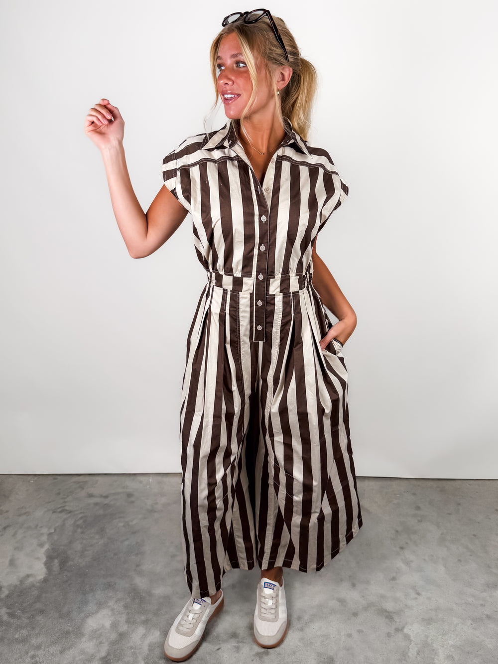 Moonlight Rising Stripe Jumpsuit
