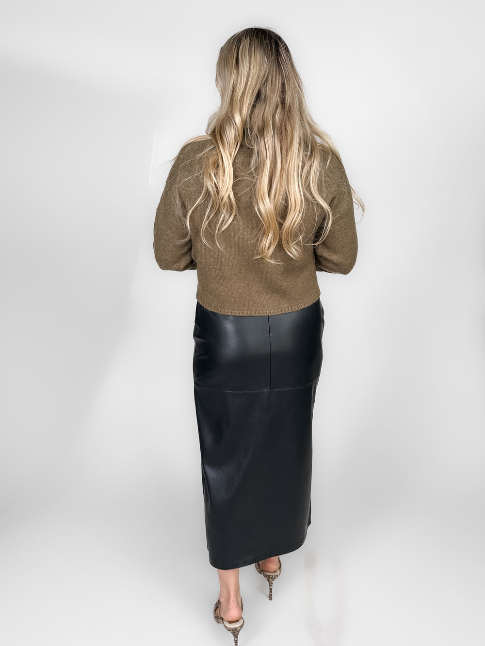 Metropolitan Leather Skirt