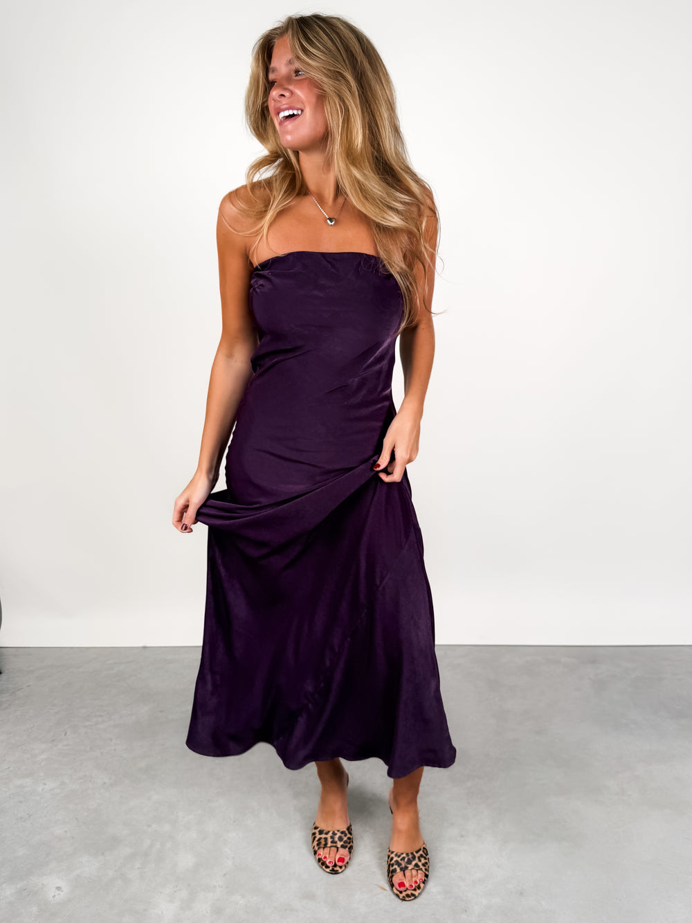 Take Me Back Tube Maxi Dress