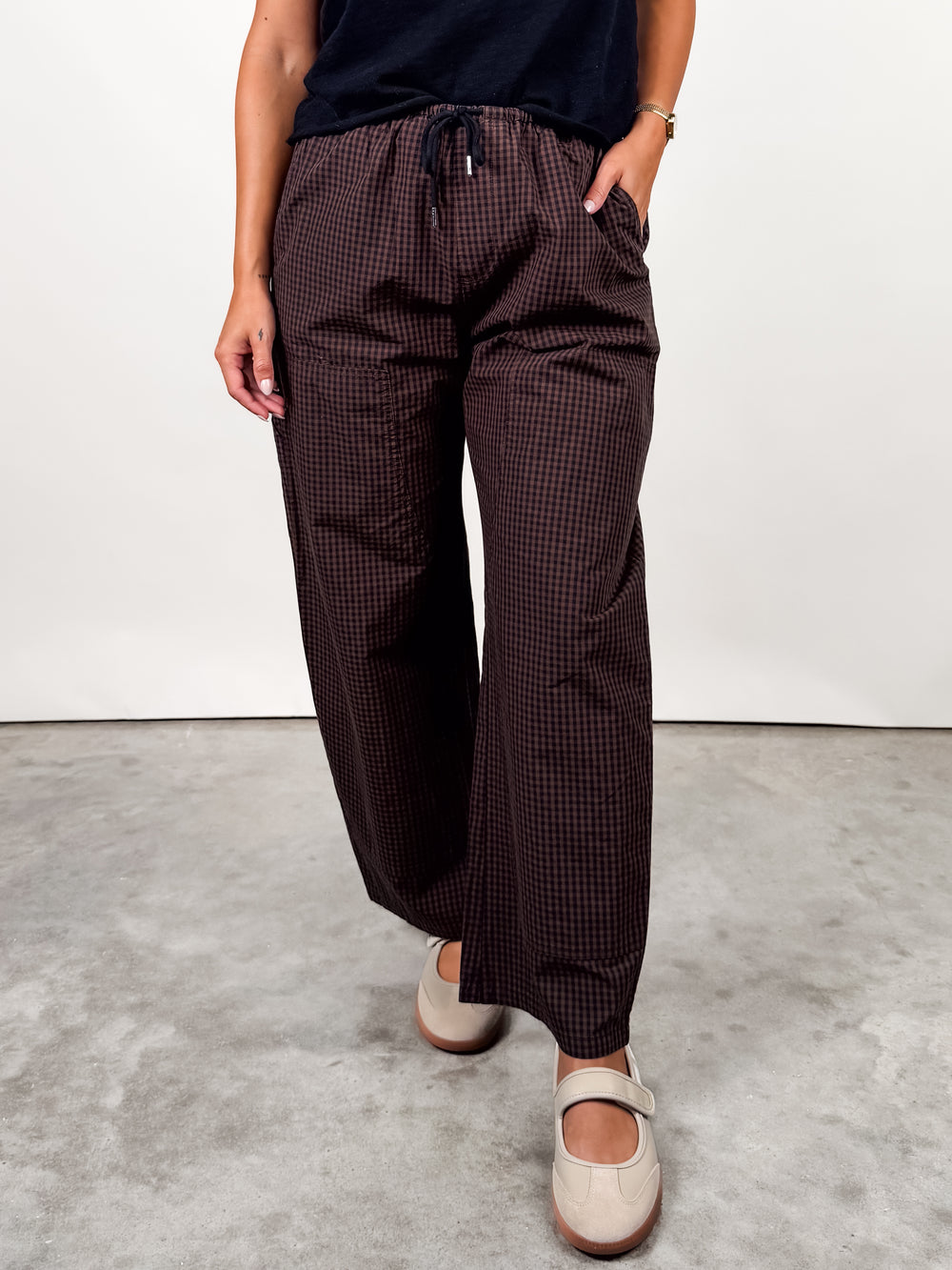 Theo Drawstring Poplin Pants