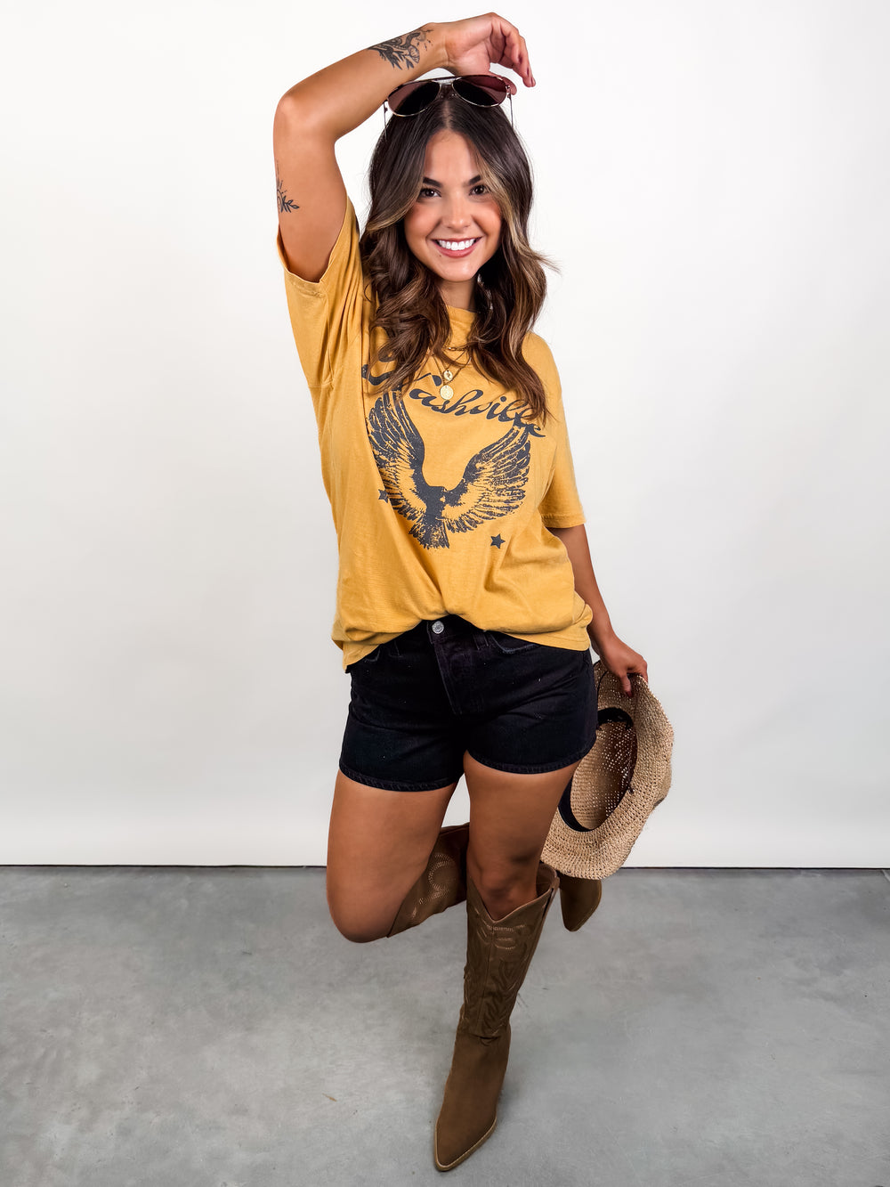 Nashville Eagle Vintage Wash Tee