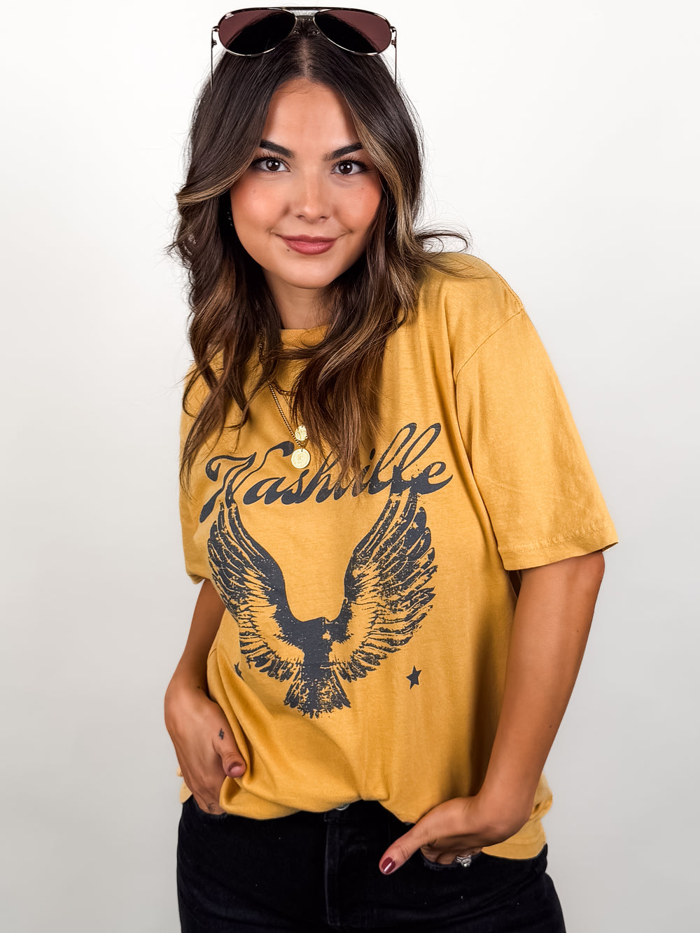 Nashville Eagle Vintage Wash Tee
