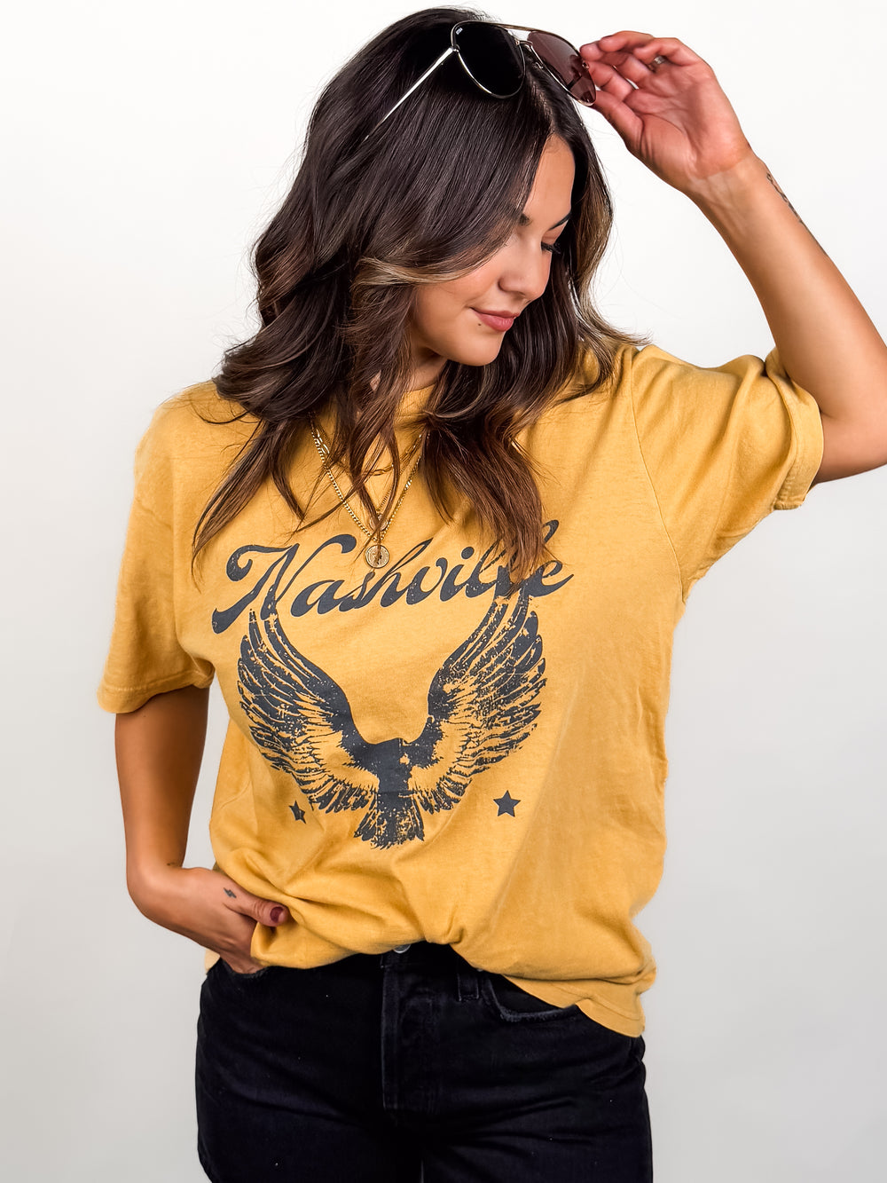 Nashville Eagle Vintage Wash Tee