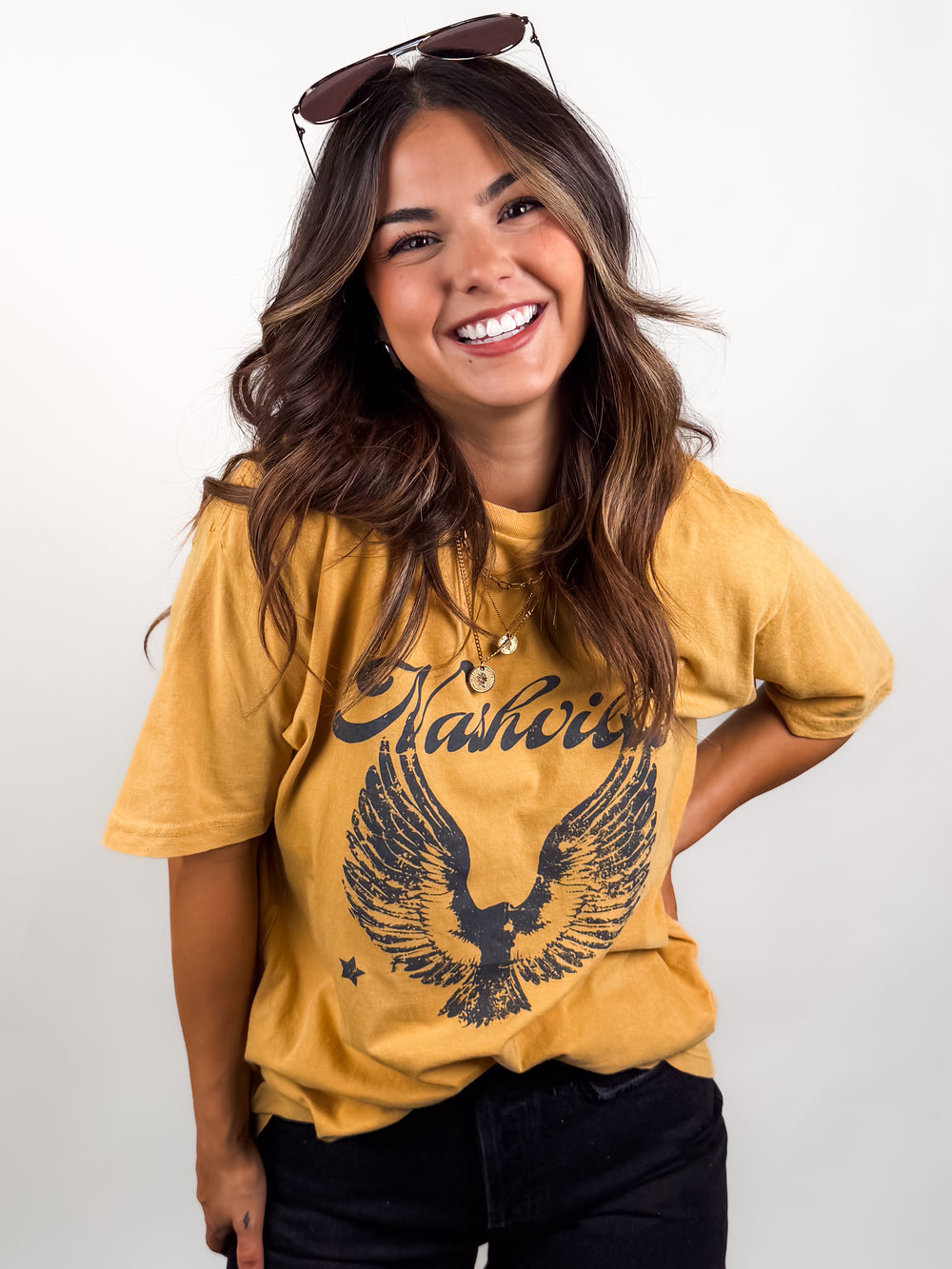 Nashville Eagle Vintage Wash Tee