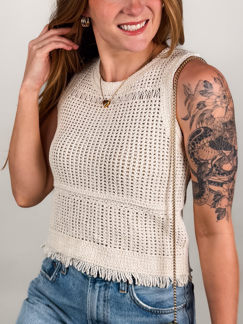 Left Like A River Sweater Tank