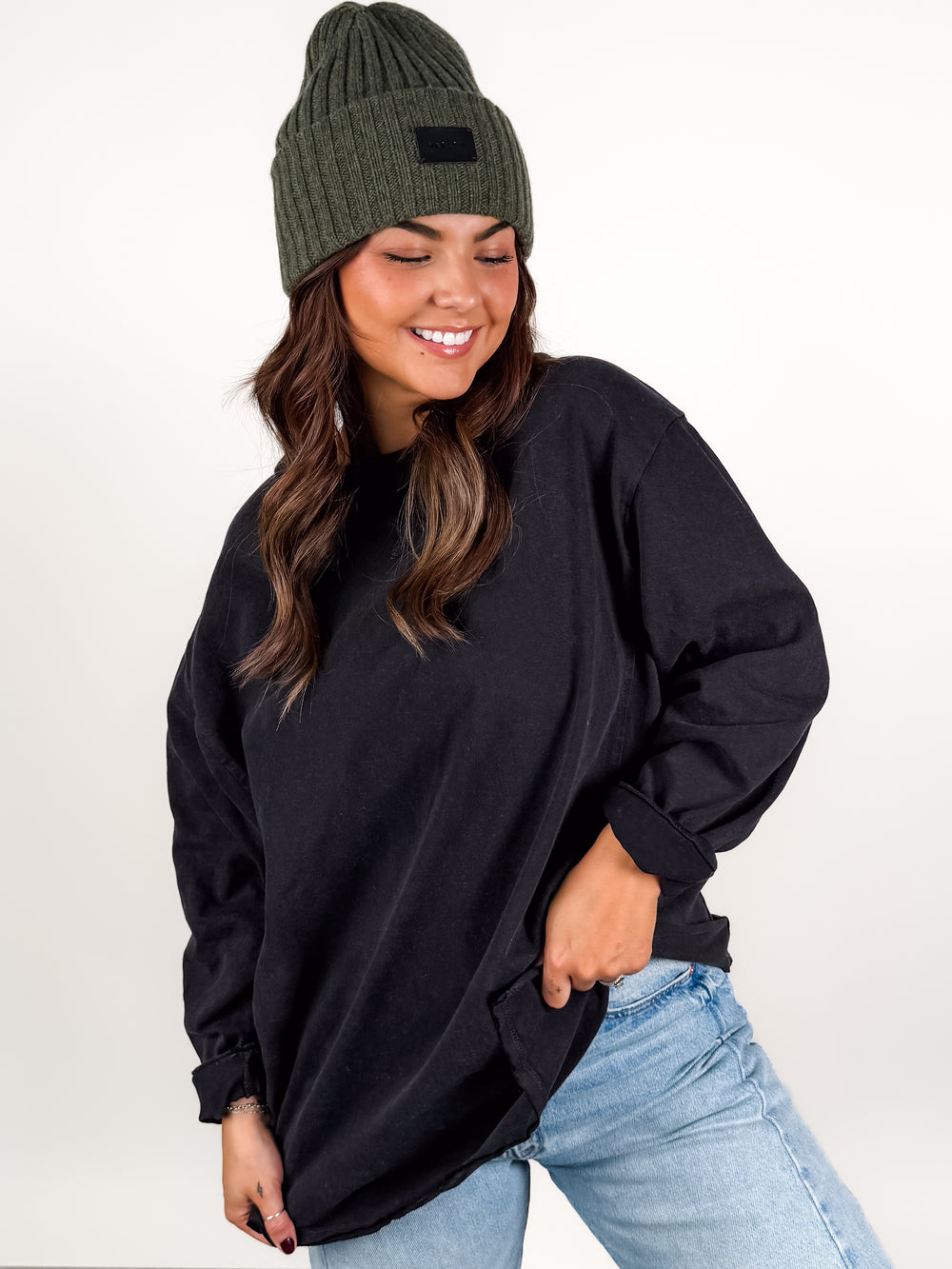 What I Can Do Mineral Washed L/S Tee