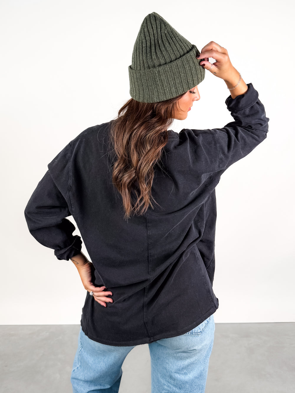 What I Can Do Mineral Washed L/S Tee