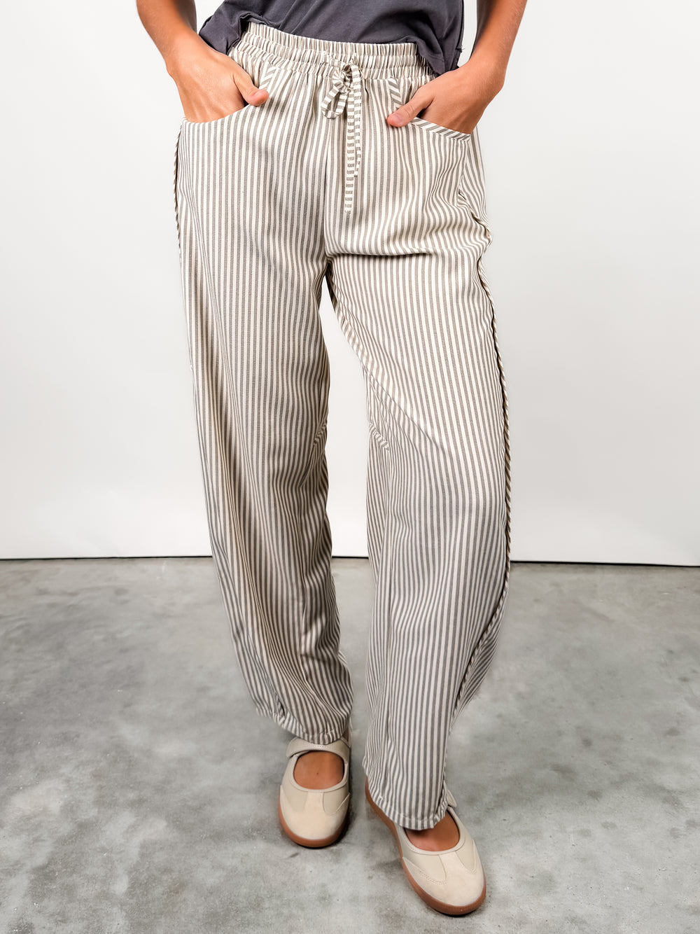 I Can Sit Wondering Striped Pants