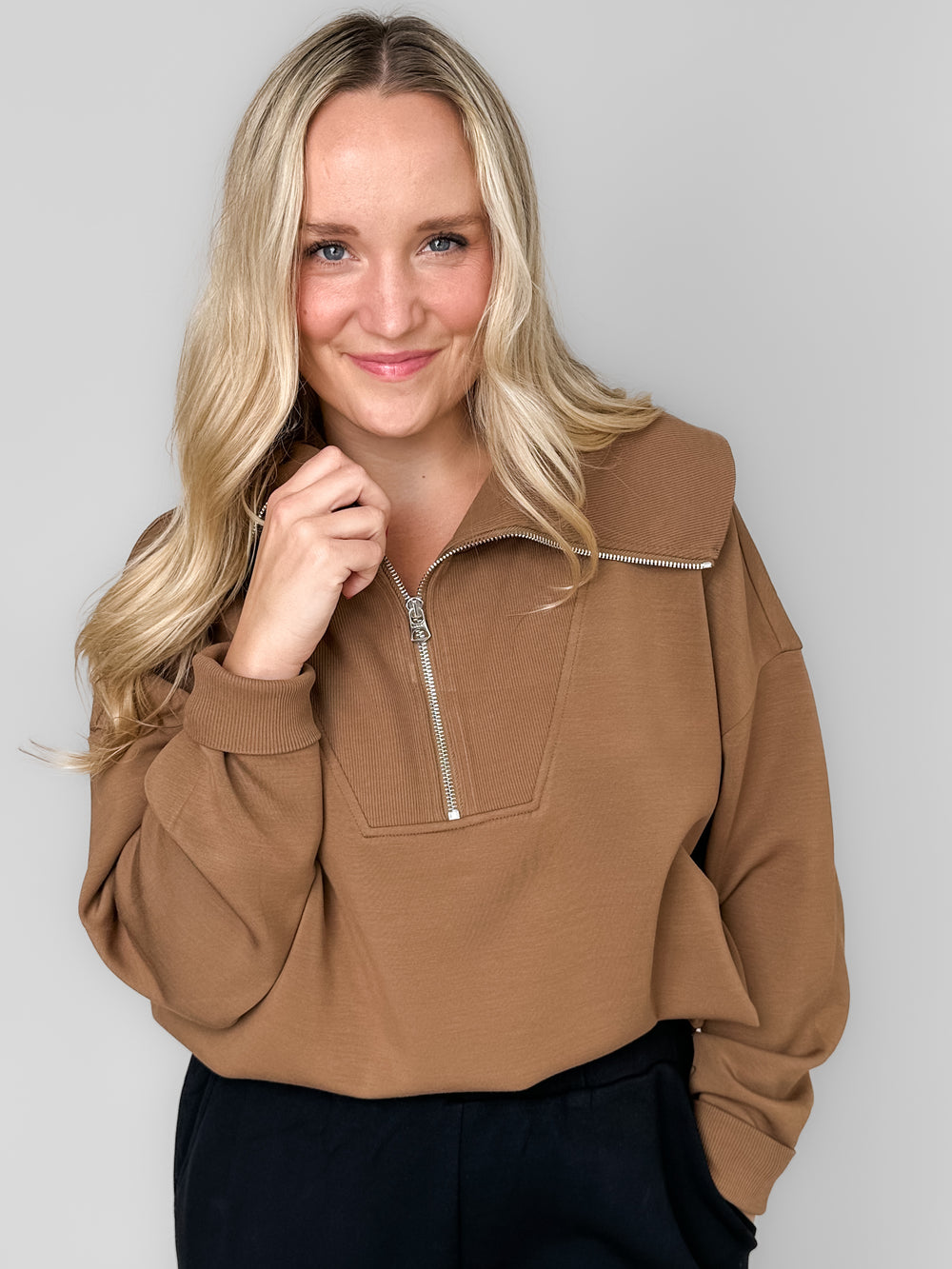 Catherine Half Zip Sweatshirt