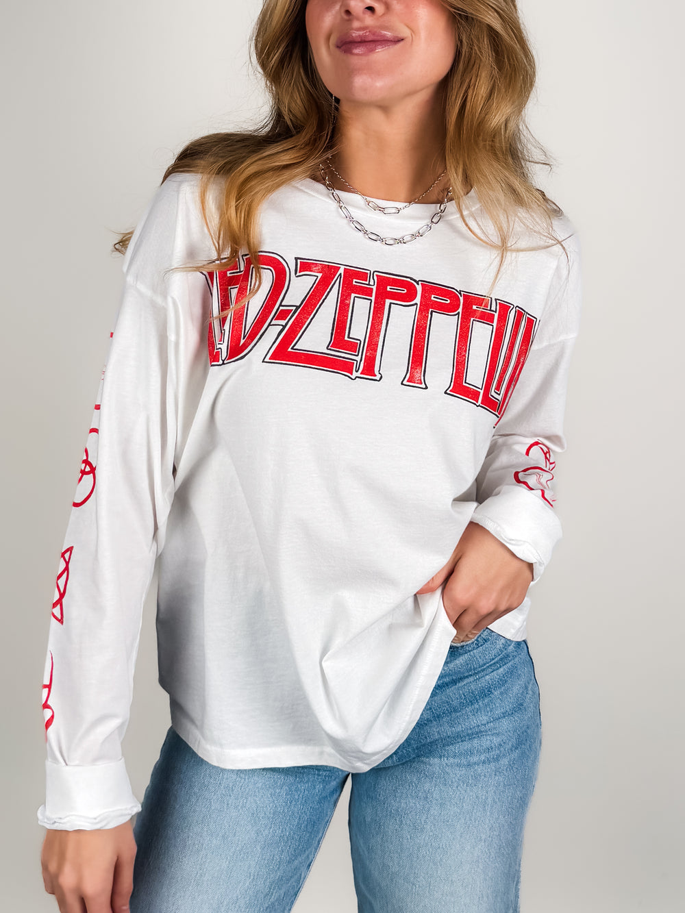 Led Zepplin Four Symbols Merch Long Sleeve