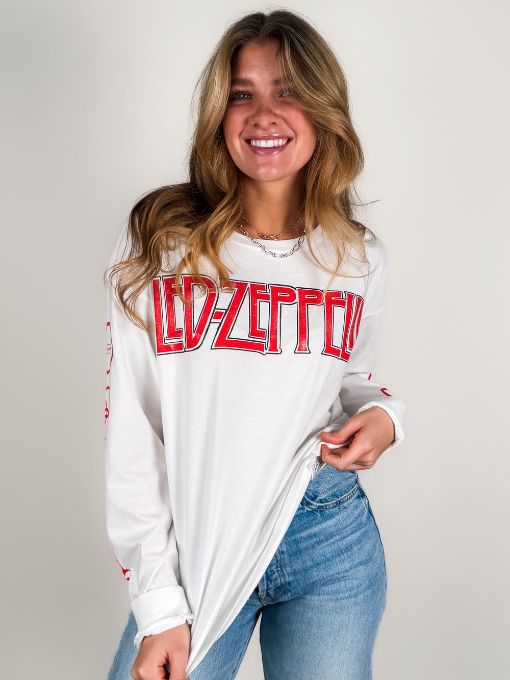 Led Zepplin Four Symbols Merch Long Sleeve