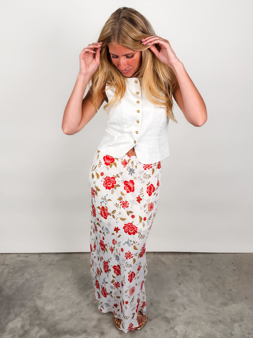 Roman Linen Vest