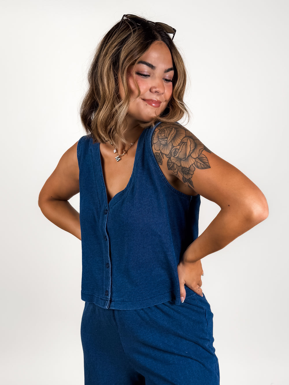 Solace Jersey Denim Top