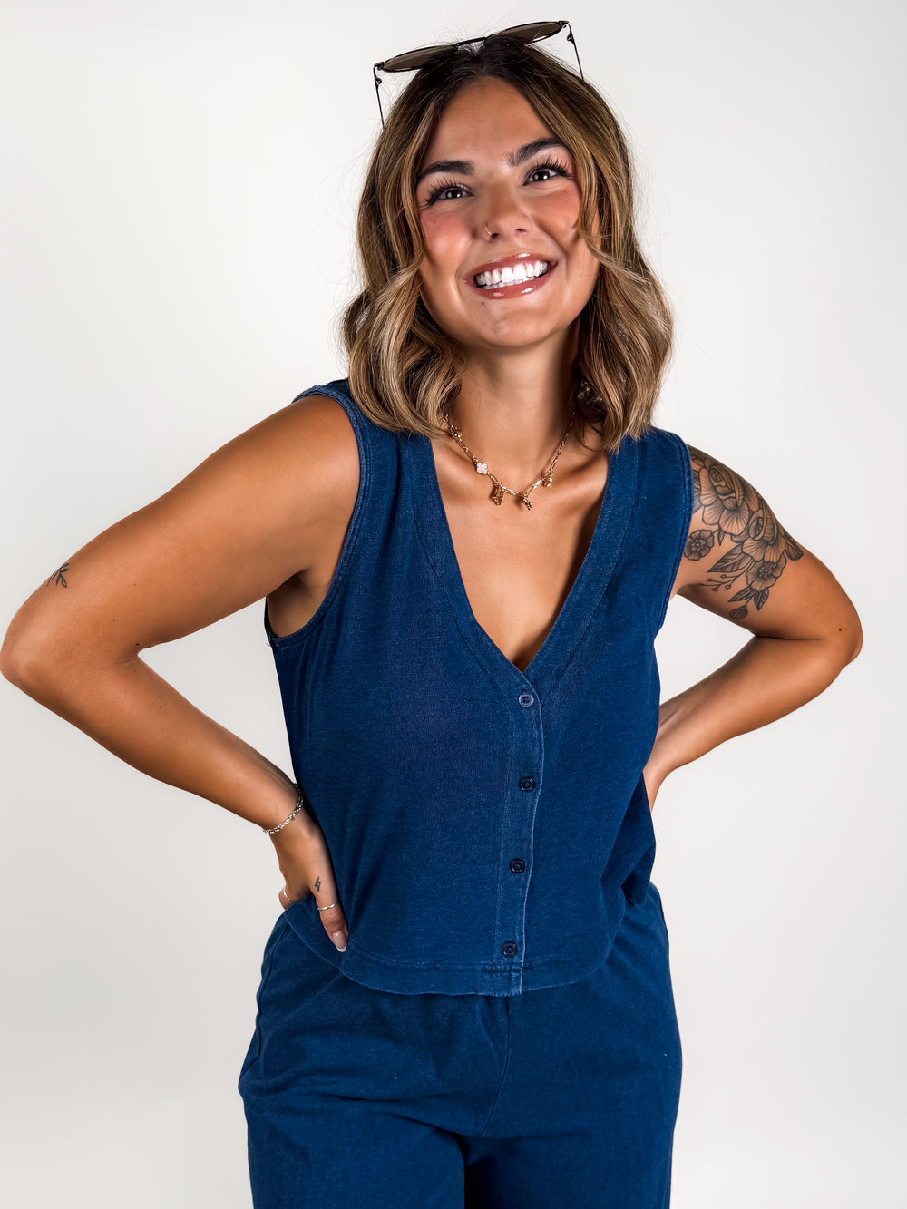 Solace Jersey Denim Top