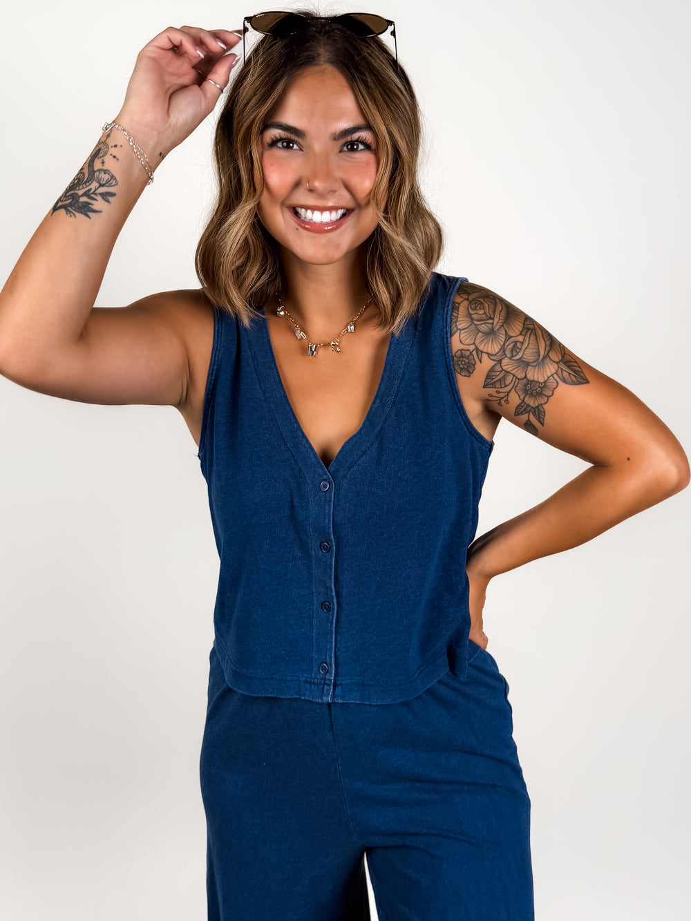 Solace Jersey Denim Top