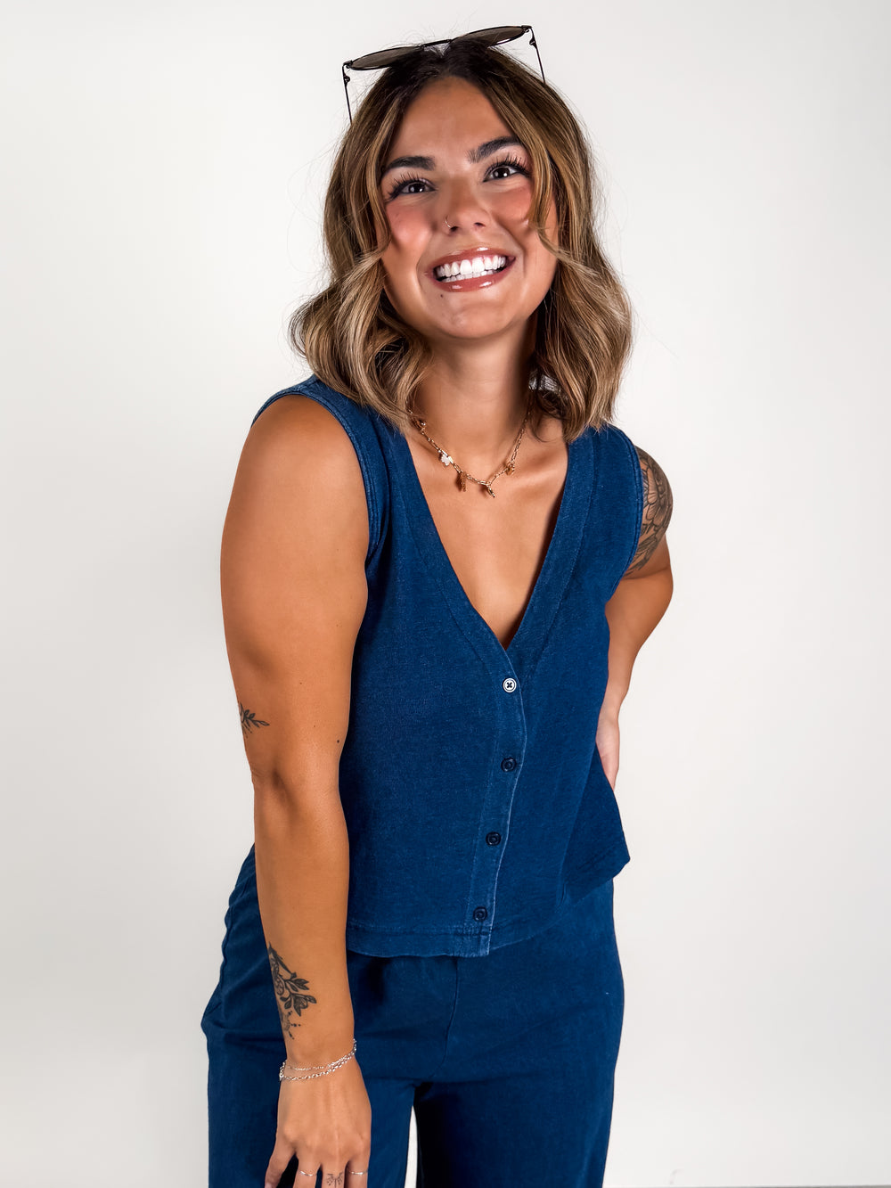 Solace Jersey Denim Top