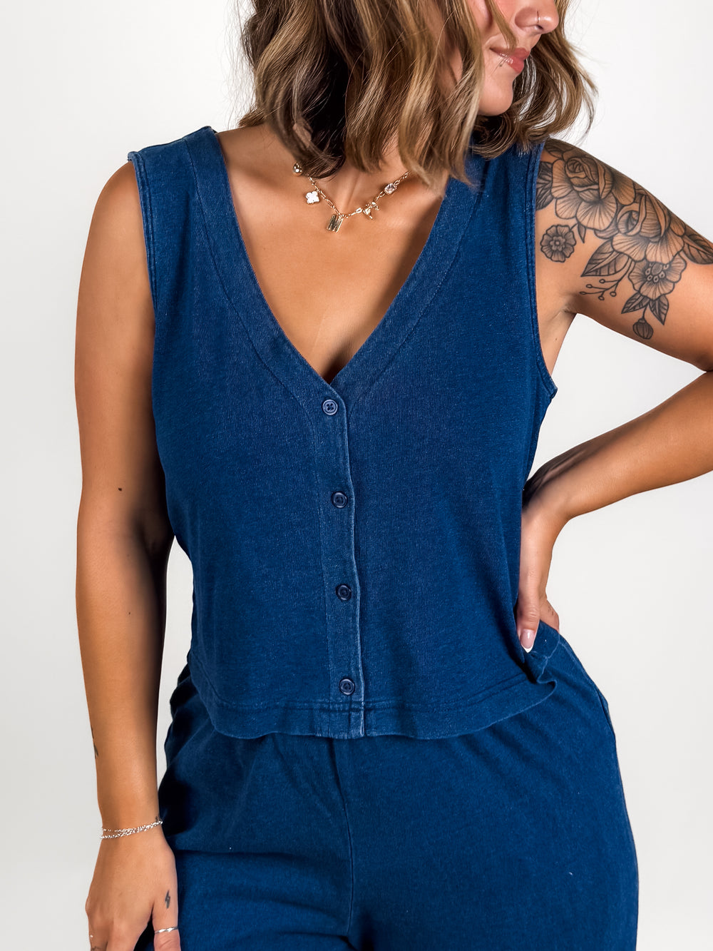 Solace Jersey Denim Top