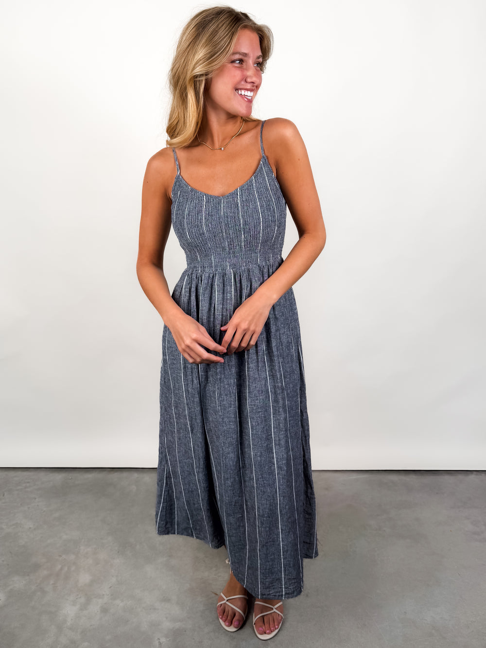 Romy Striped Maxi Dress