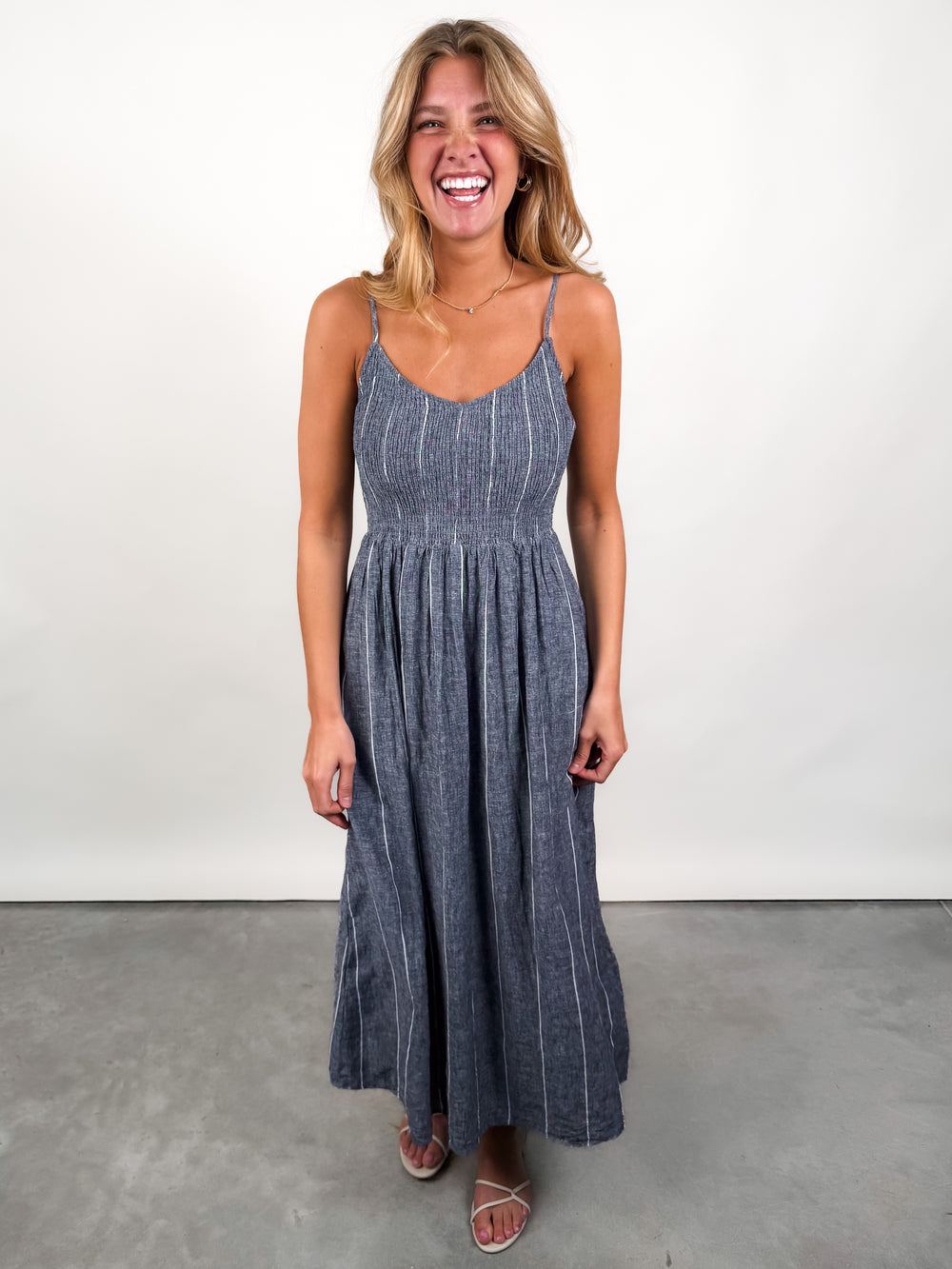Romy Striped Maxi Dress