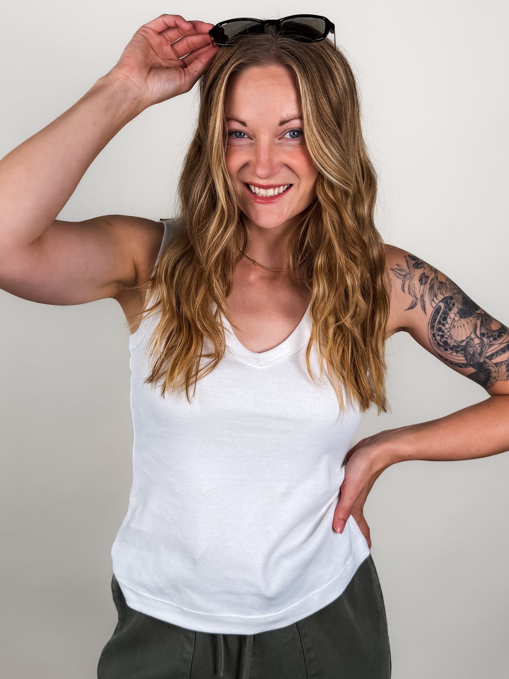 Ellie V Neck Tank