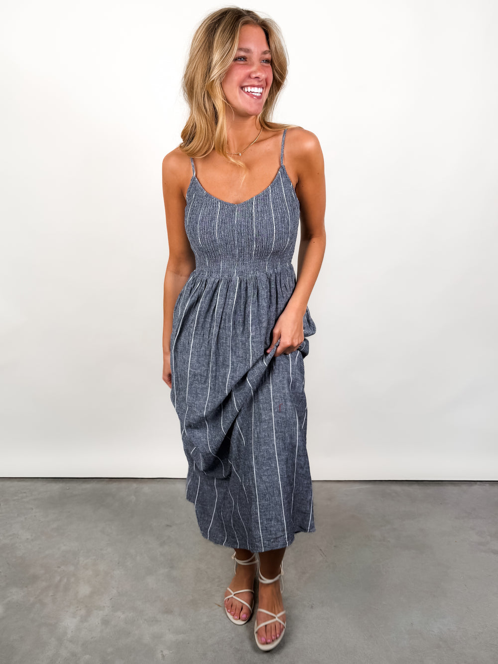 Romy Striped Maxi Dress
