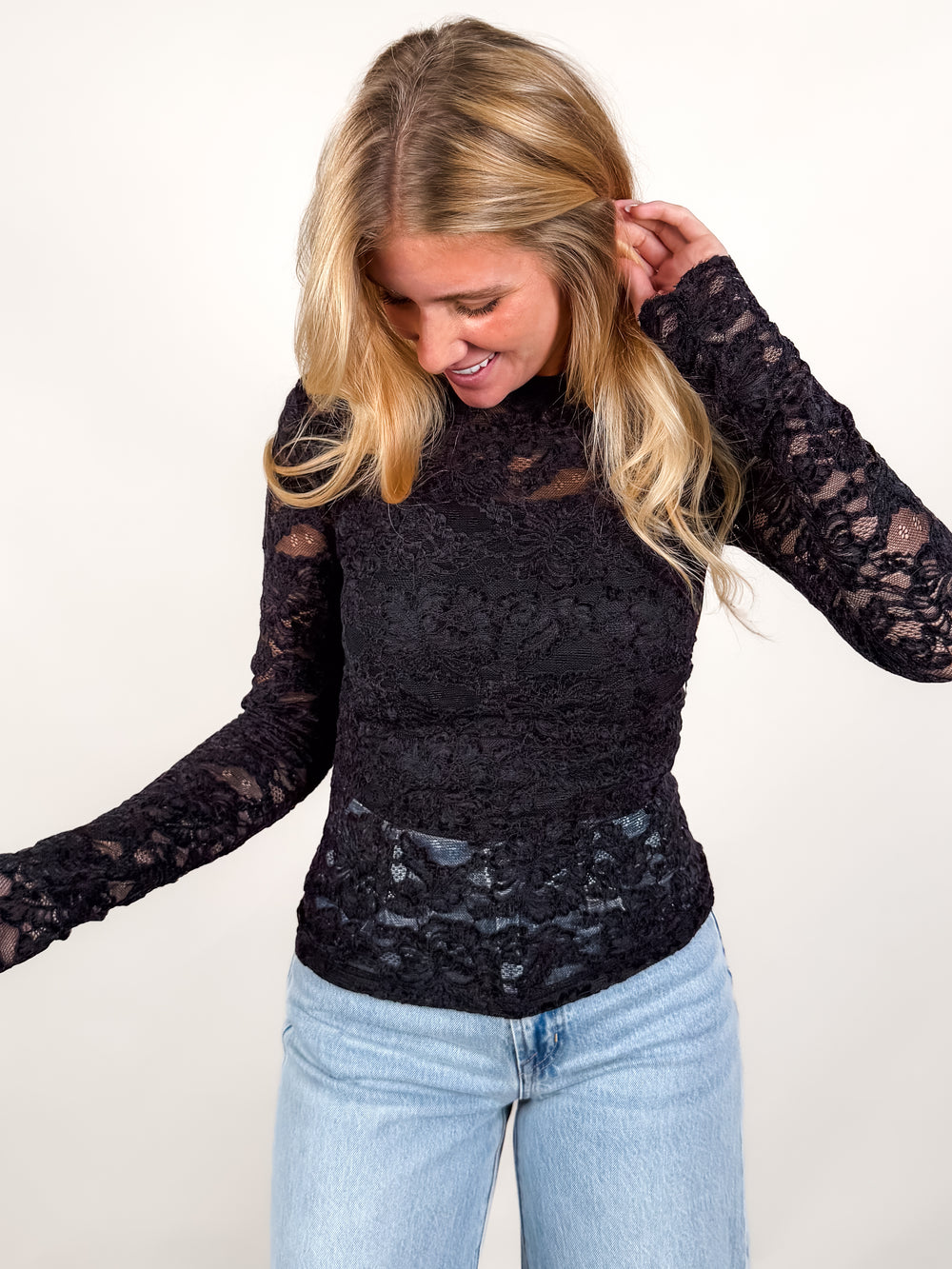 Raising Eyebrows Lace Top
