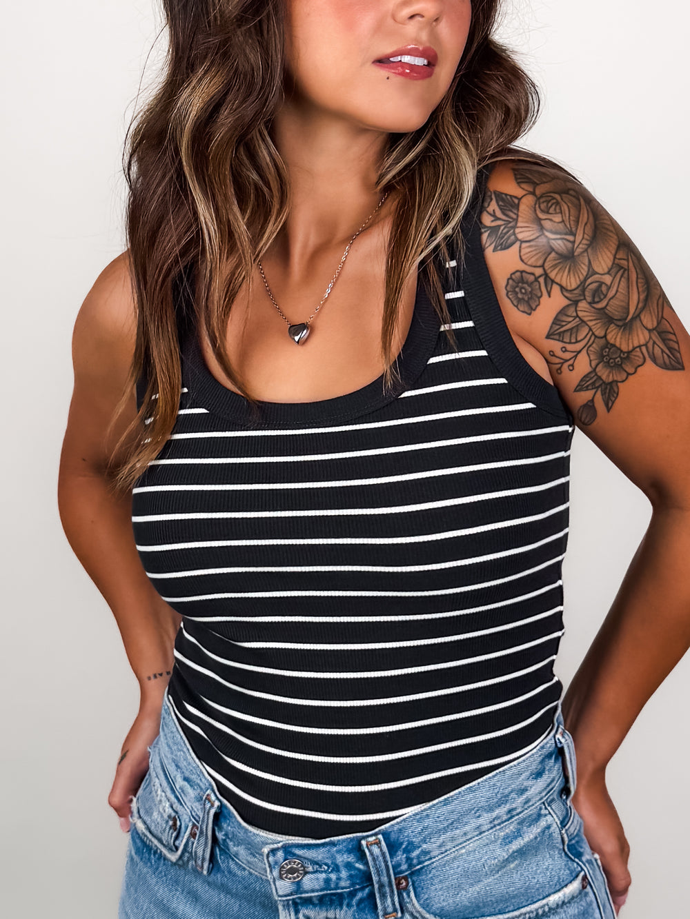 Rowe Striped Scoop Tank