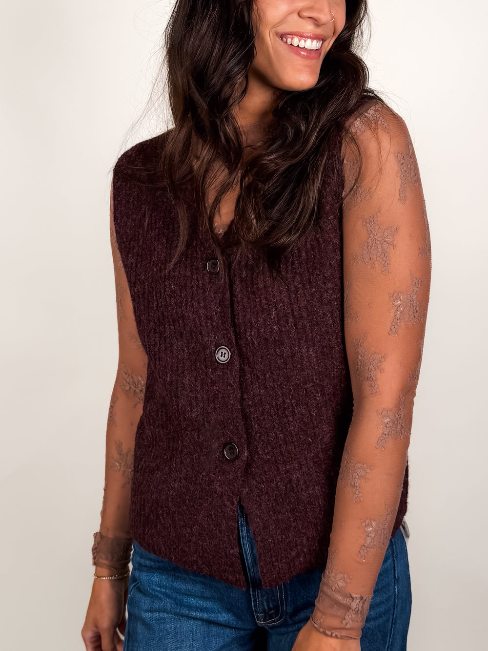 Warm Cider Sweater Vest