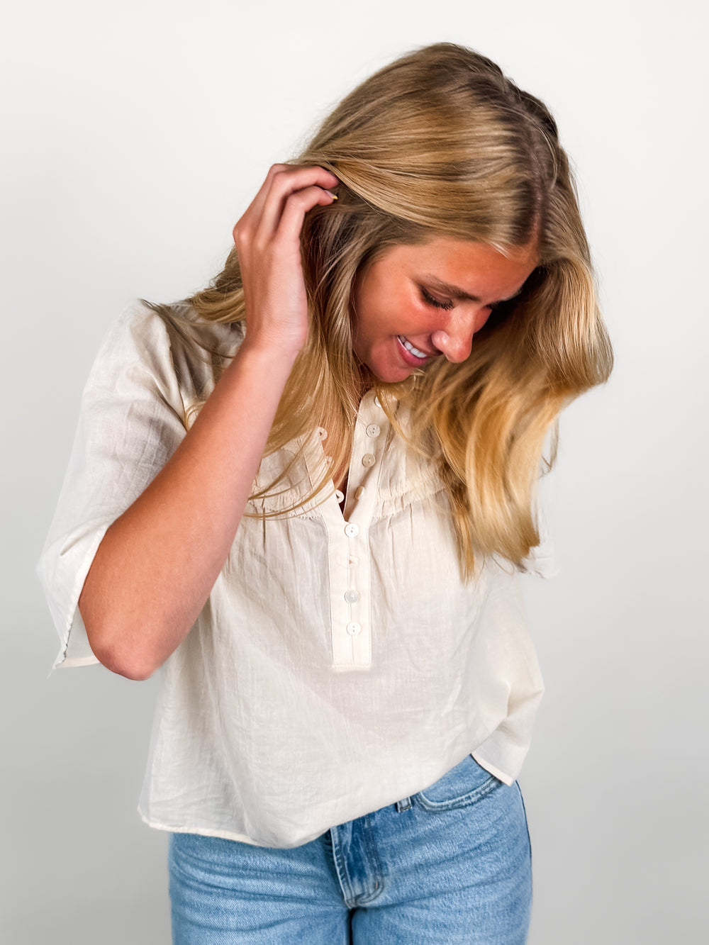 Hope That I'm Enough Ruffle Shirt