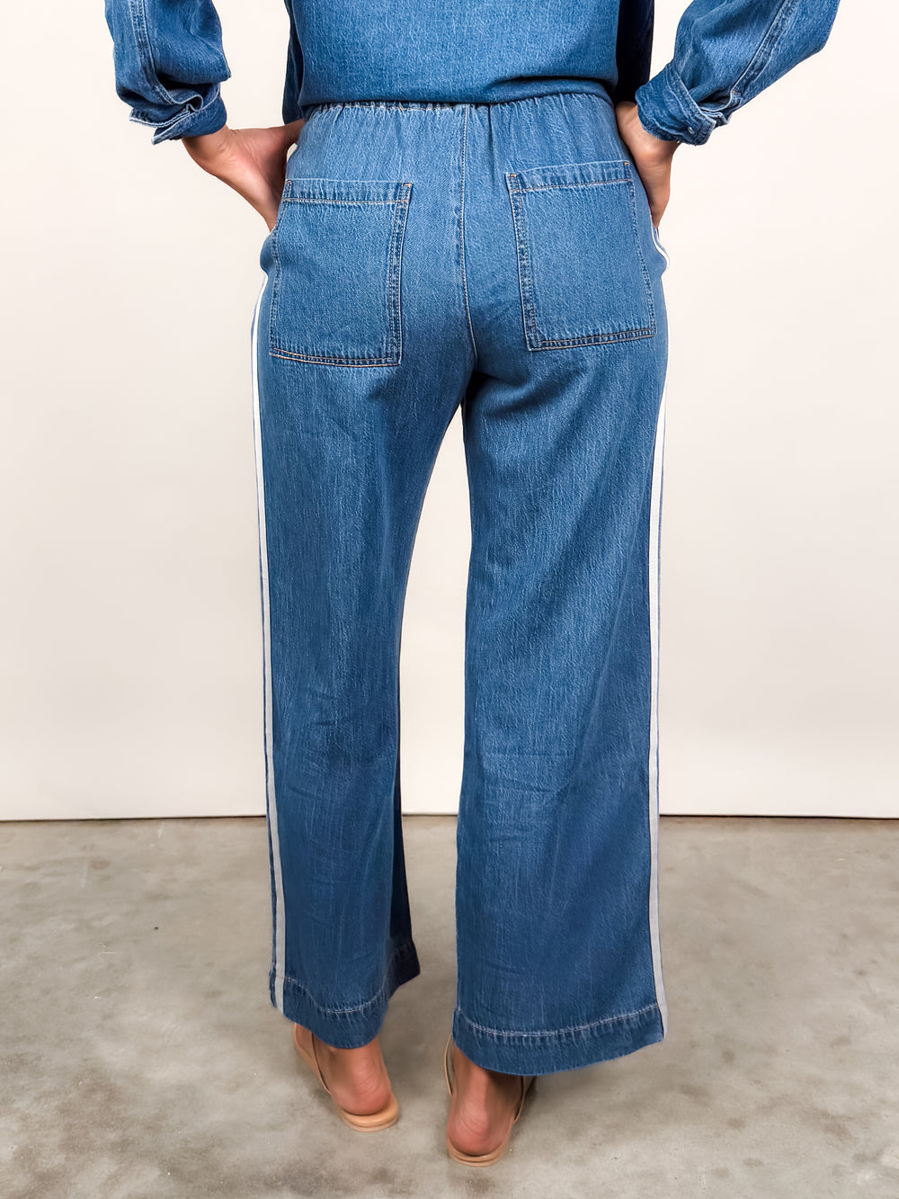 The Sidelines Denim Track Pants