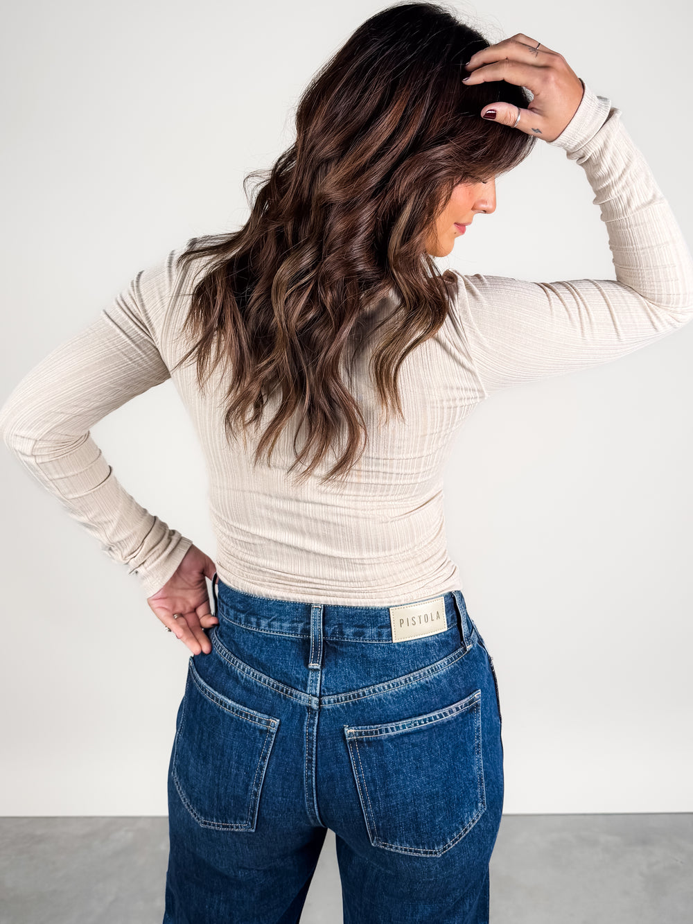 Melanie Ribbed Long Sleeve