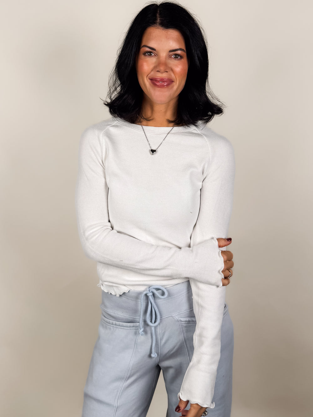 Alot To Learn Thermal Knit L/S Top