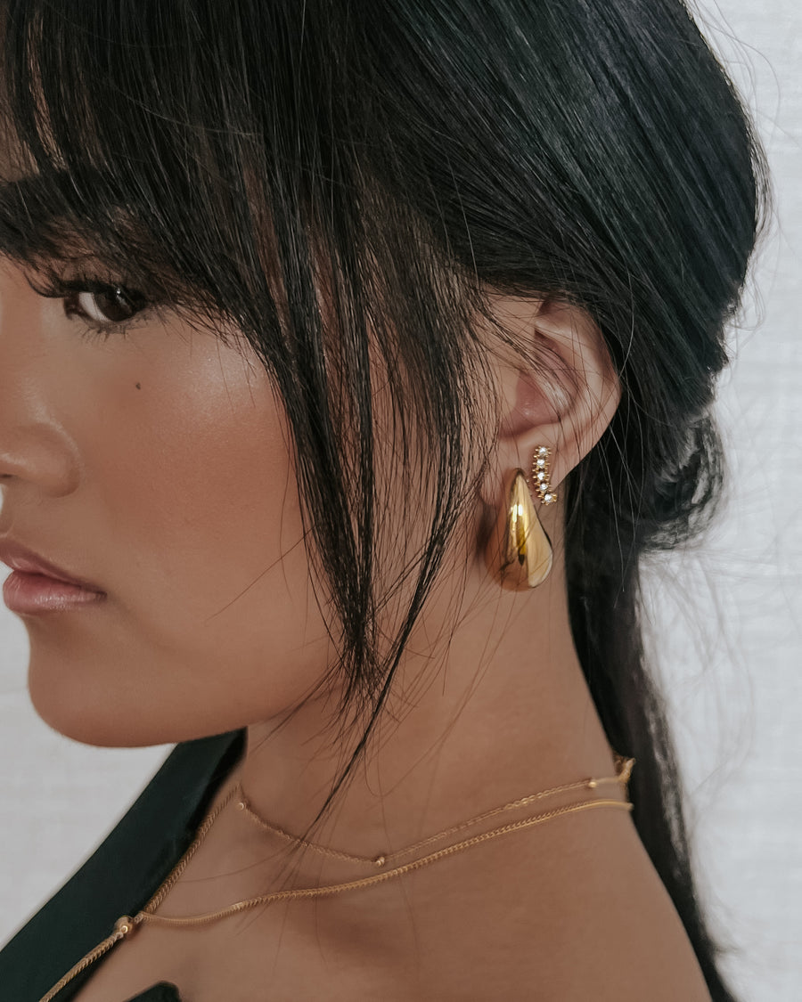 Earth Crystal Diamond Studs