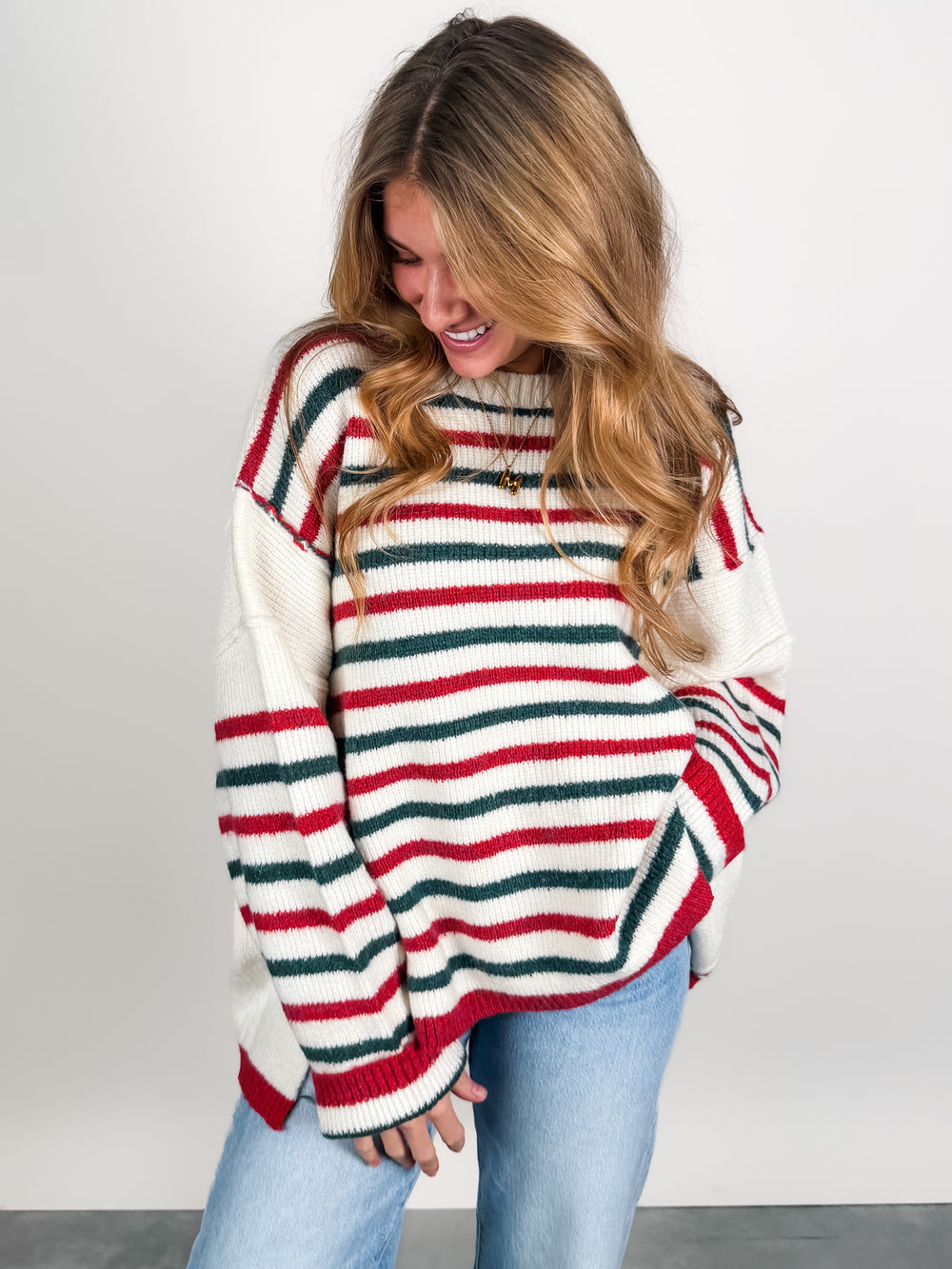 Around The Fire Striped Sweater