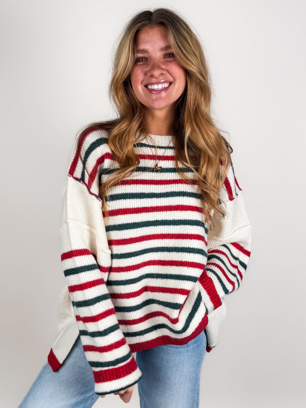Around The Fire Striped Sweater