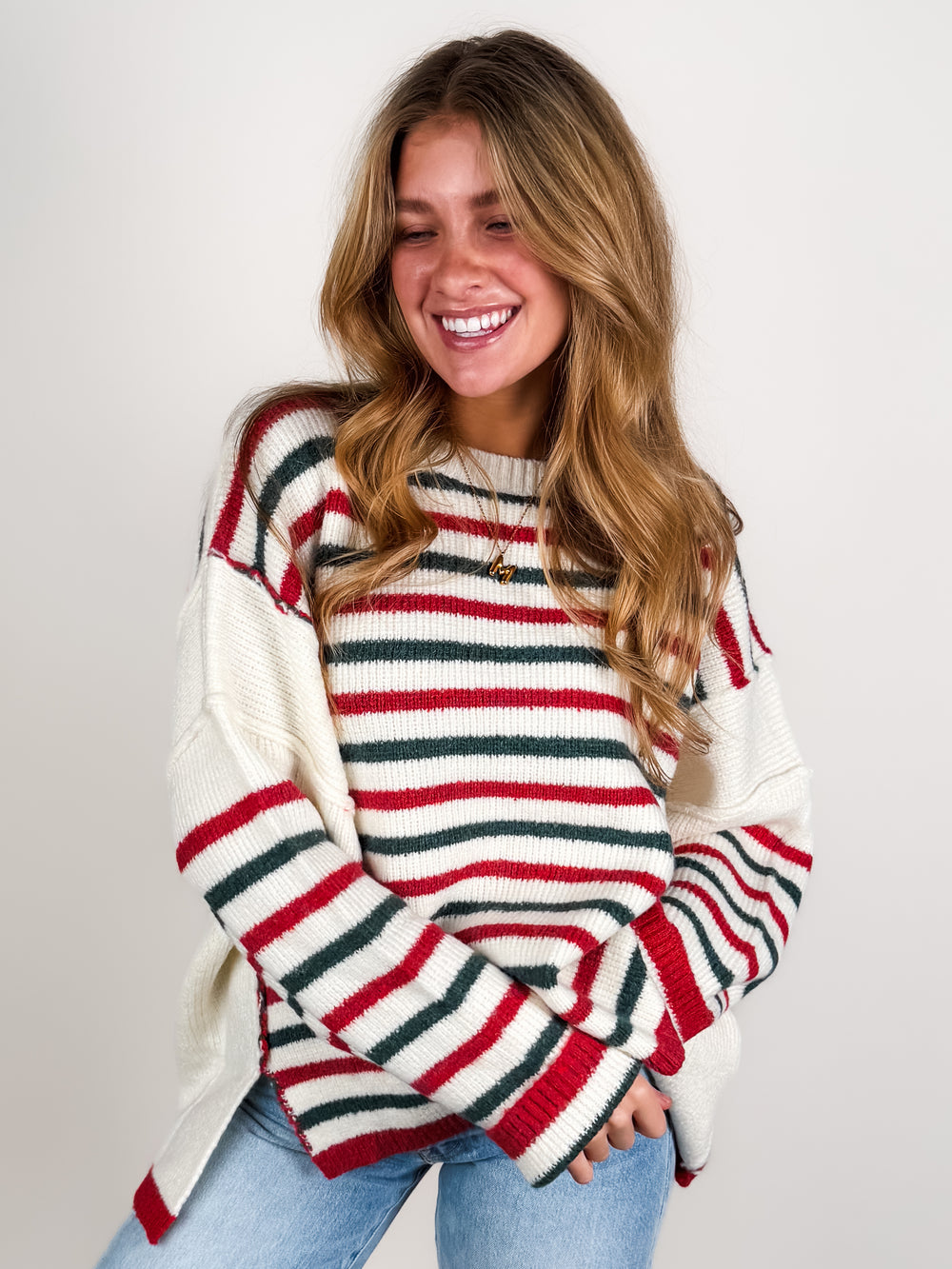 Around The Fire Striped Sweater