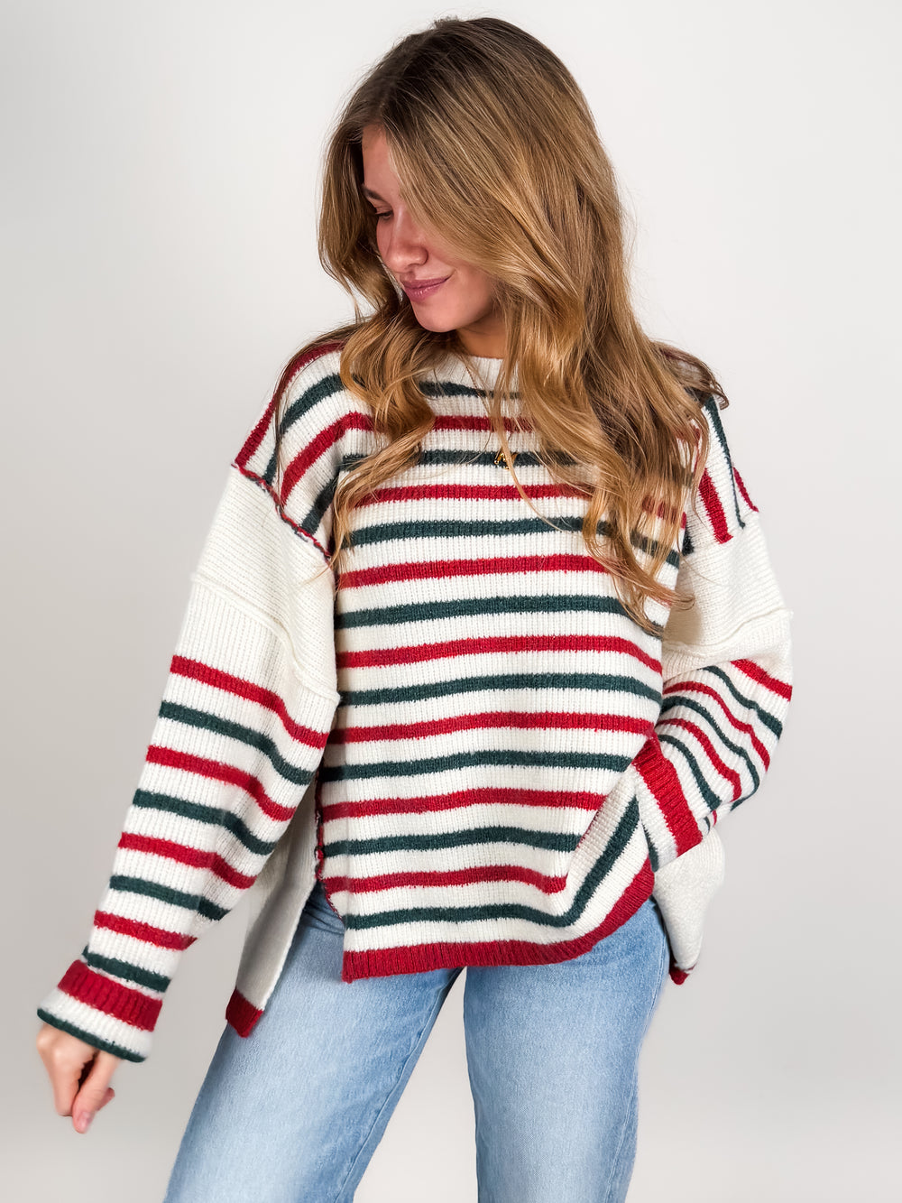 Around The Fire Striped Sweater