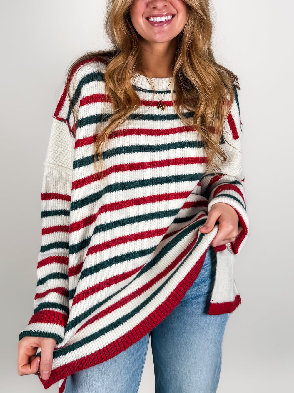Around The Fire Striped Sweater