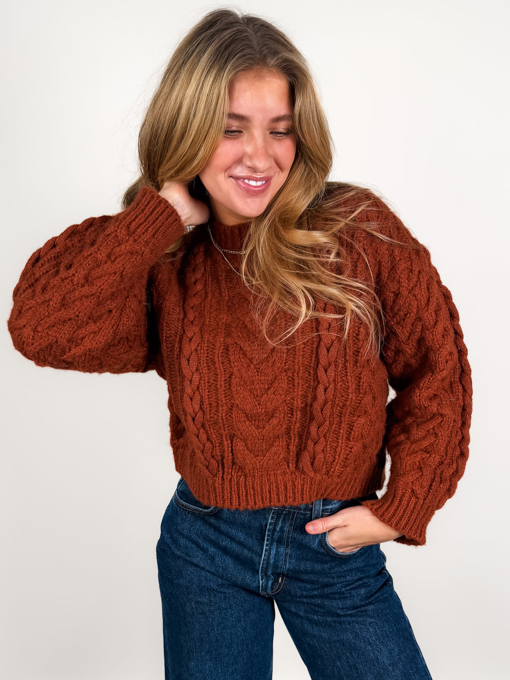Louisa Cable Knit Sweater