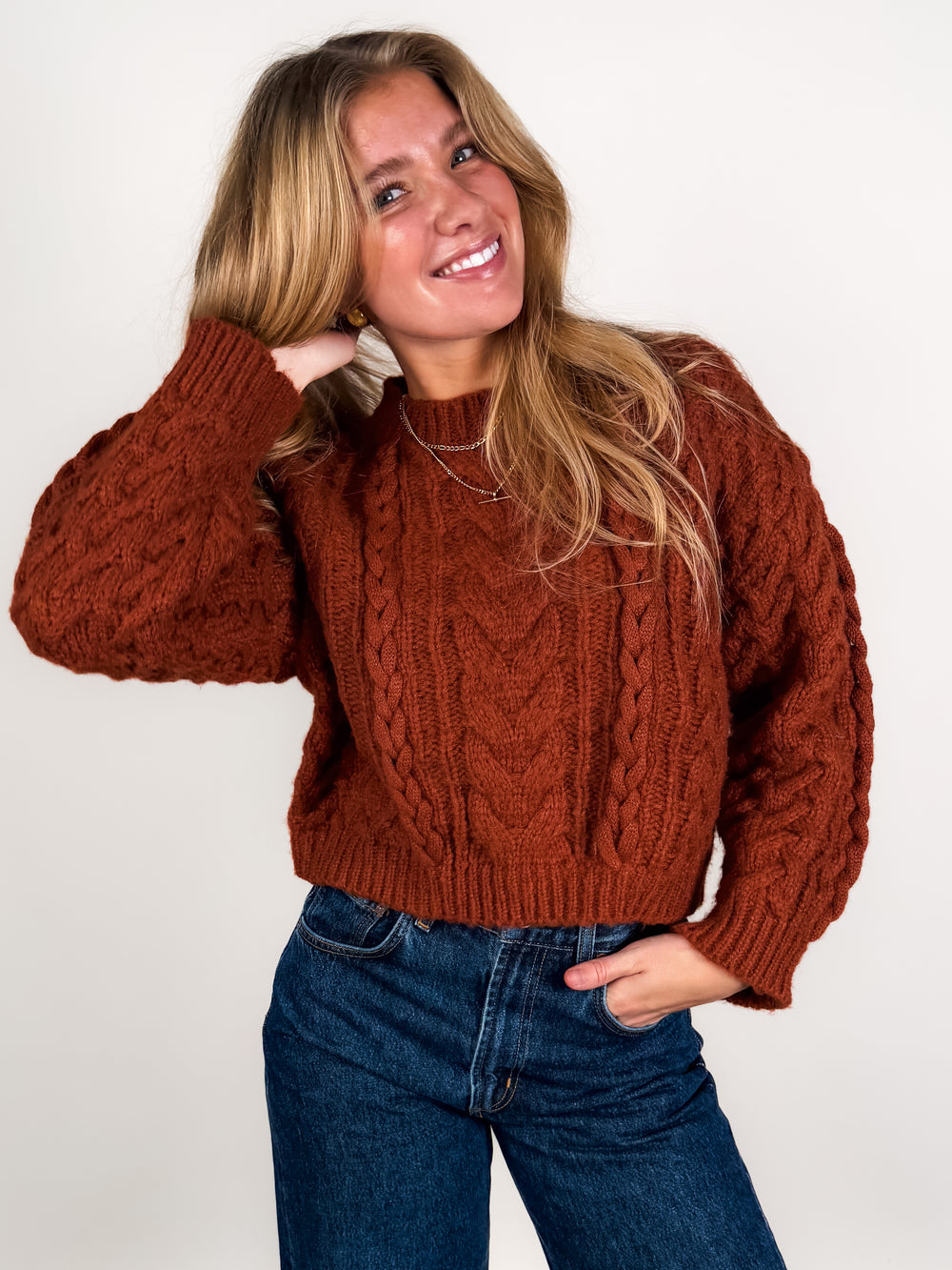 Louisa Cable Knit Sweater
