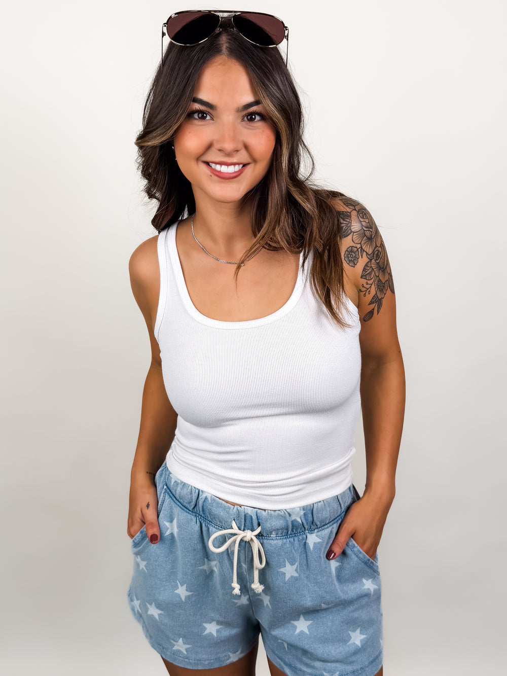 London Viscose Rib Tank