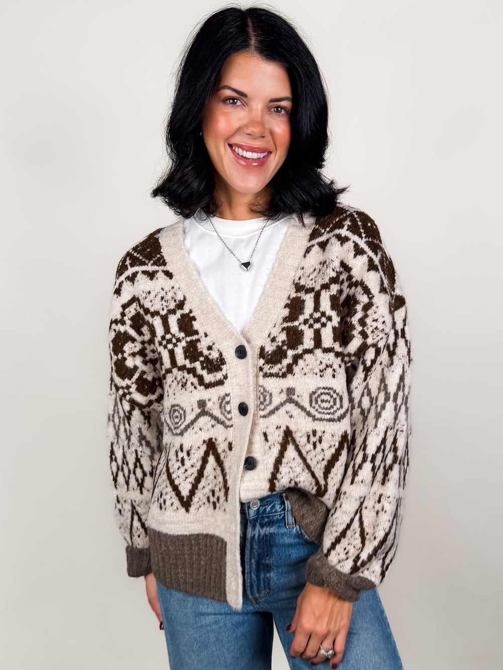 Summit Trail Brushed Alpine Knit Cardigan