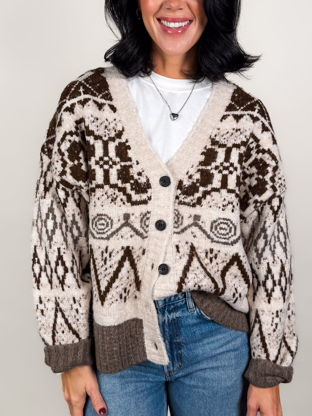 Summit Trail Brushed Alpine Knit Cardigan