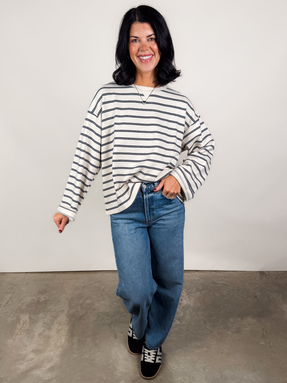 Low Key Striped Pullover