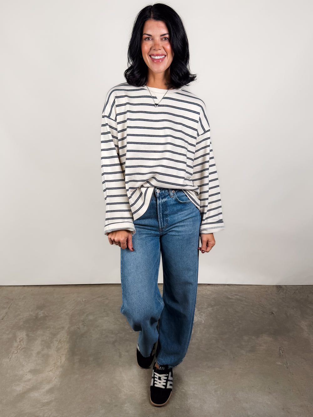 Low Key Striped Pullover