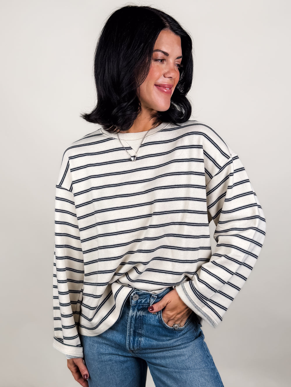 Low Key Striped Pullover