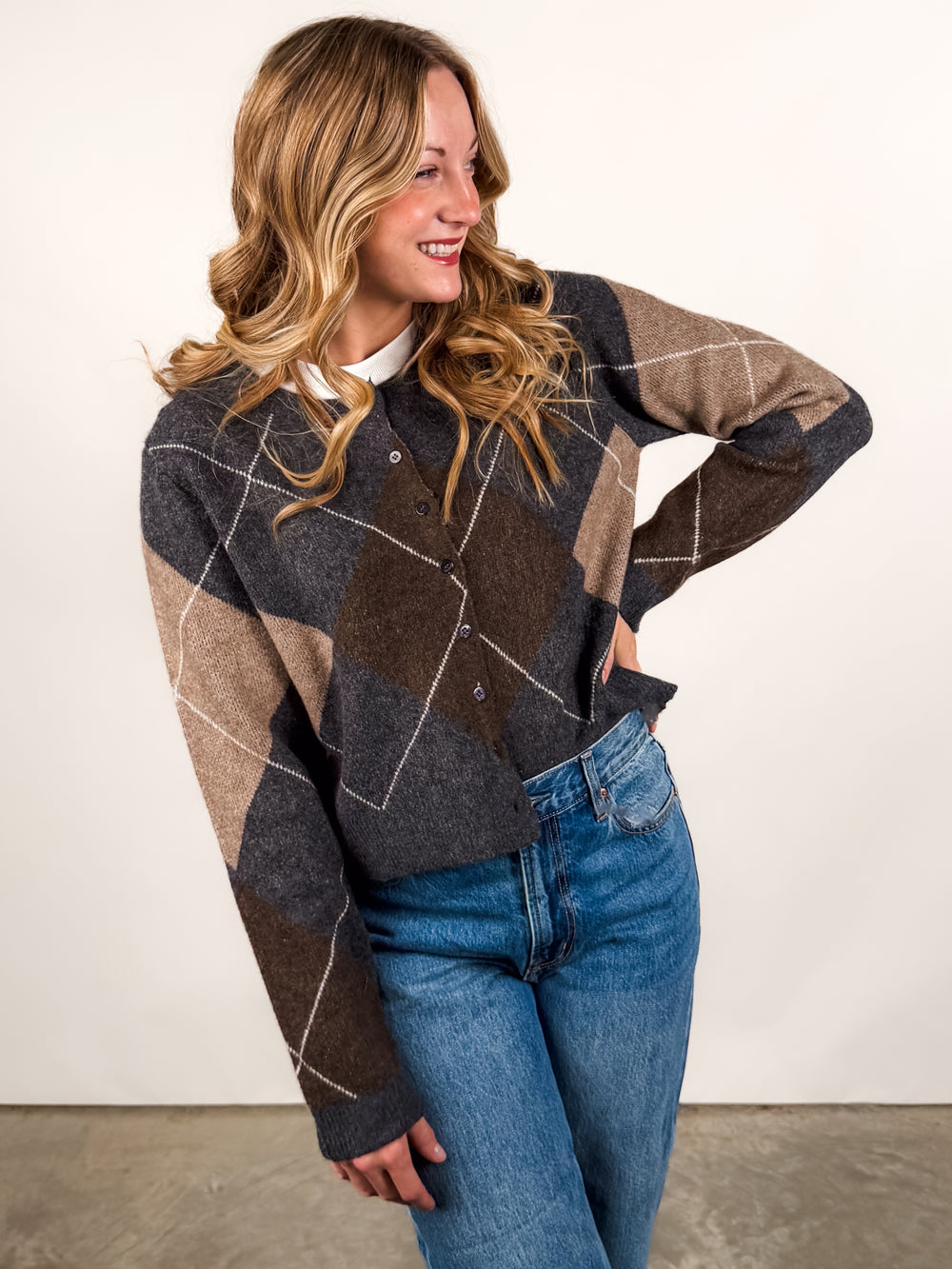 Medina Argyle Cardigan