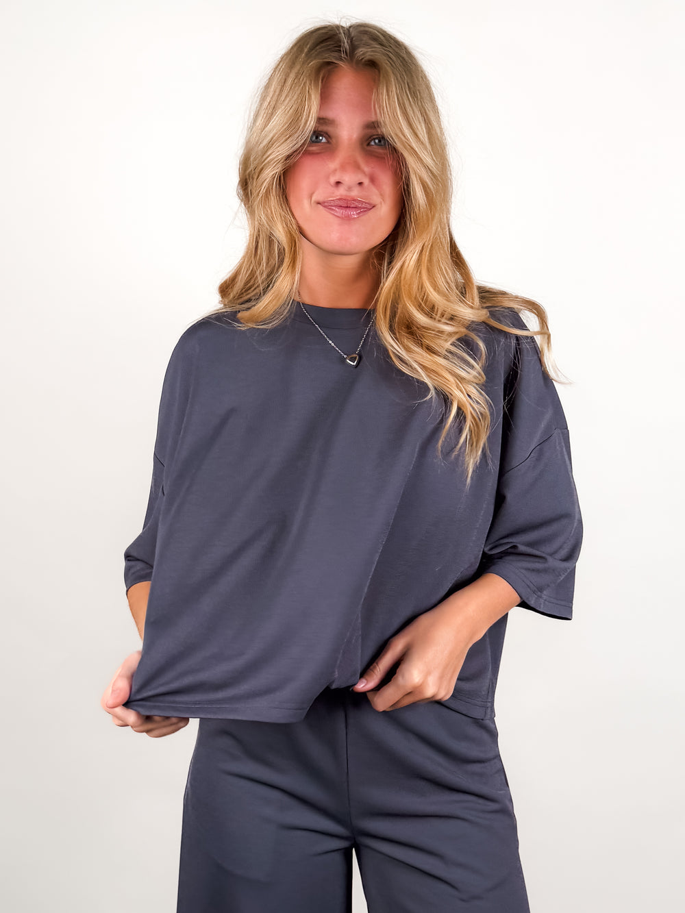 The Question Crop Boxy Knit Top