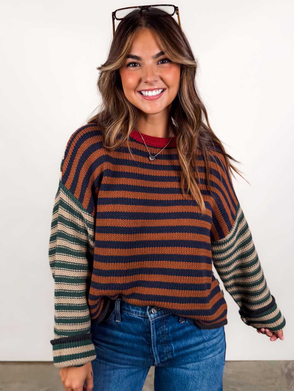Wrap Your Arms Around Me Striped Sweater