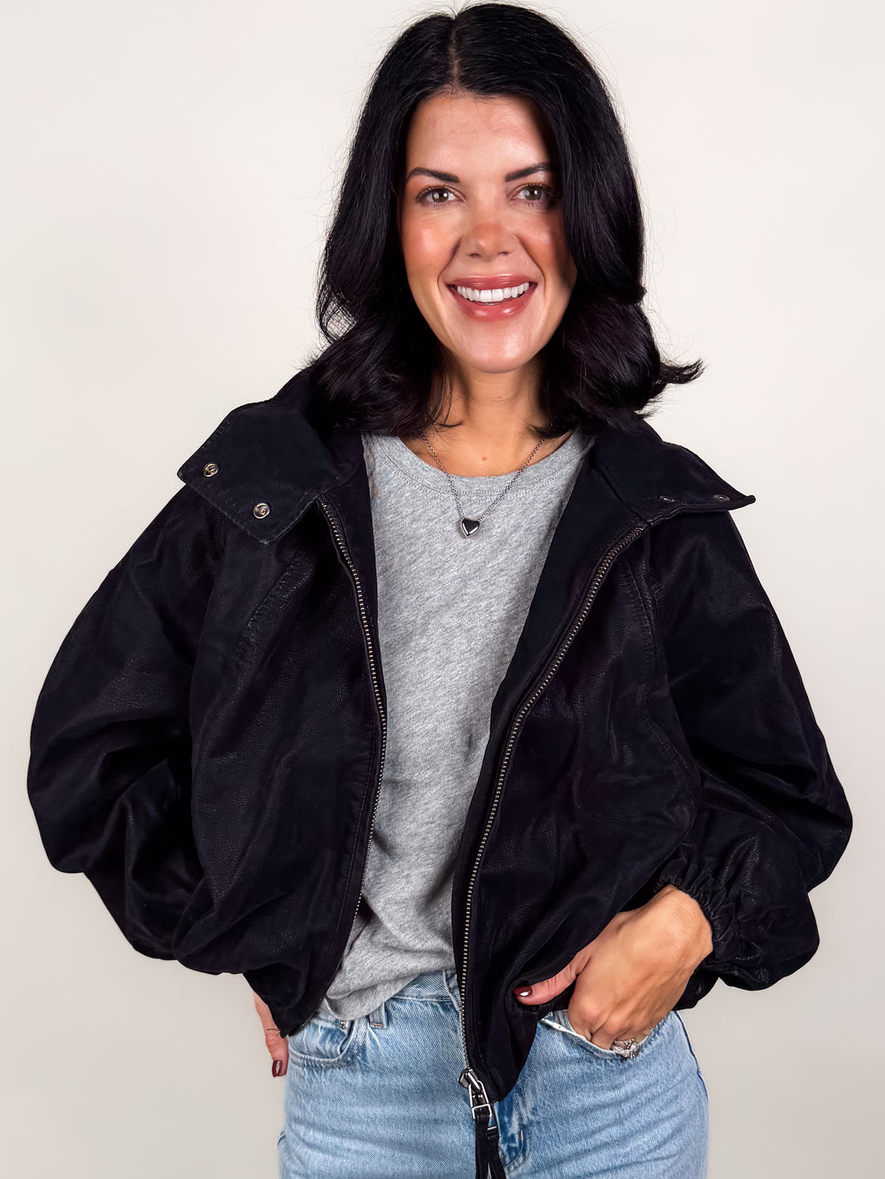 Chelsea Vegan Suede Jacket